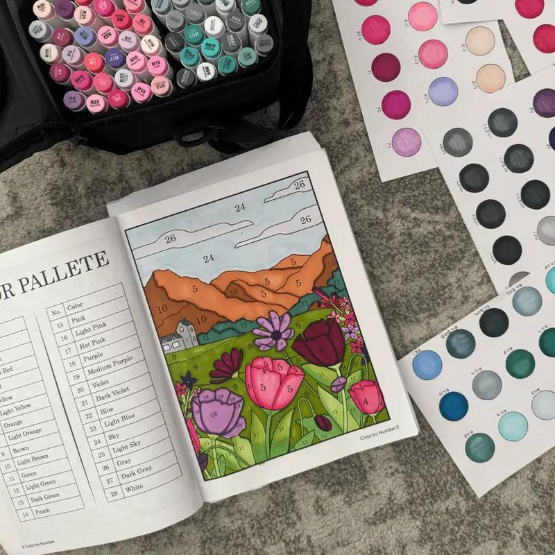 Color By Number For Adults