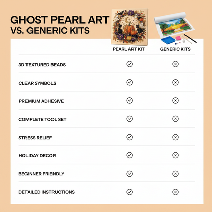 Halloween Ghost Pearl Art DIY Kit