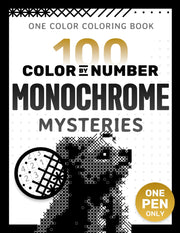 Color by Number Monochrome Mysteries