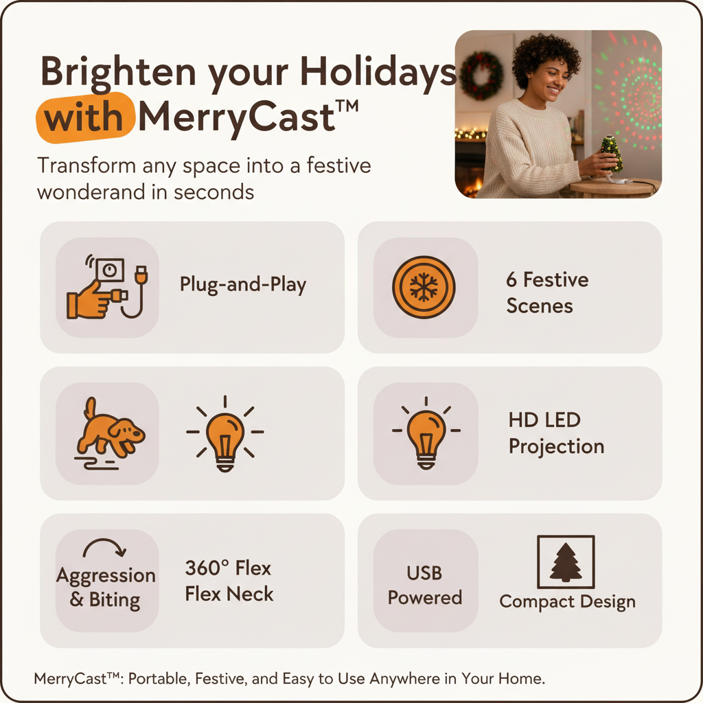 MerryCast™ Festive Scene Projector