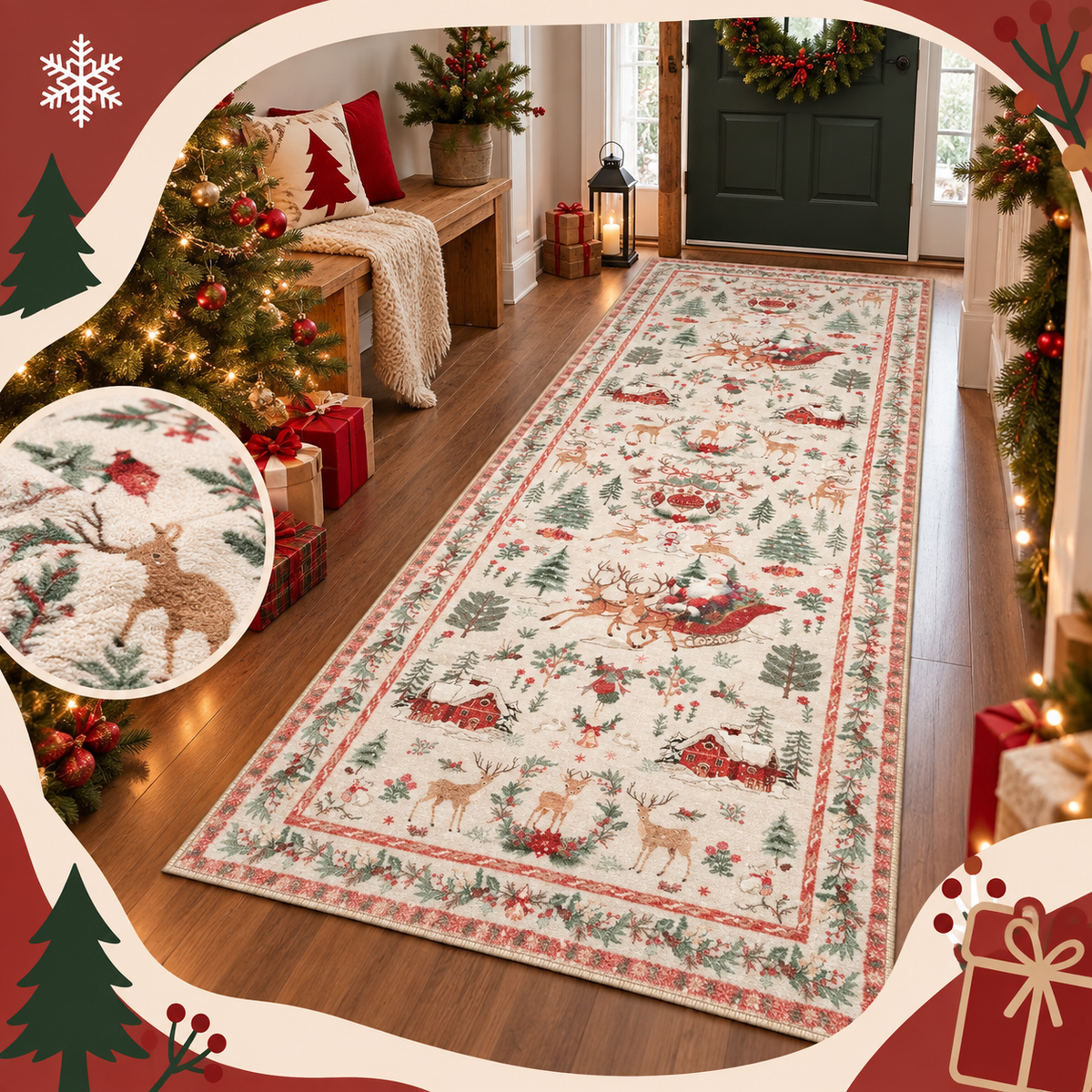 Christmas Runner Rug
