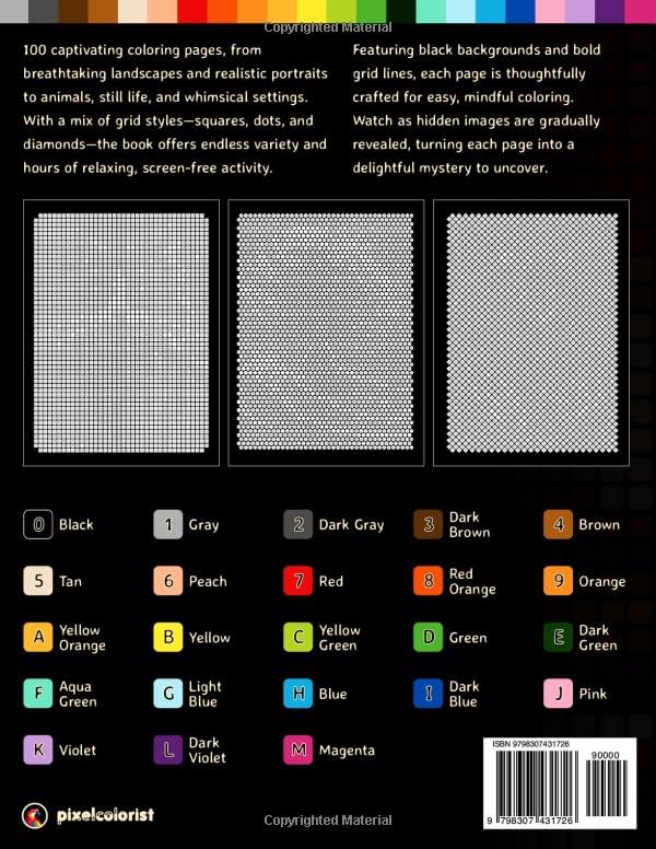 100 Color by Number Mysteries Edition