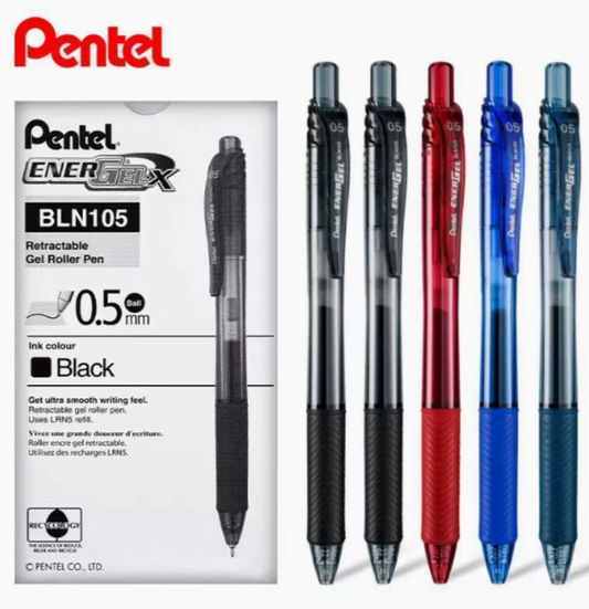 Pentel's Gel Roller Pens (12 PCS)