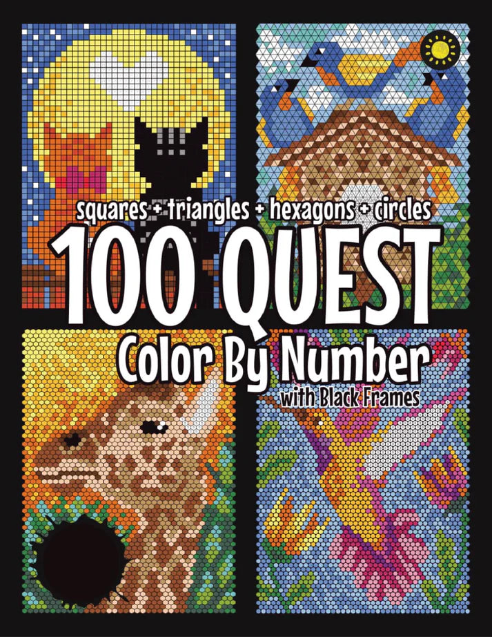 100 Color By Number Quest Edition