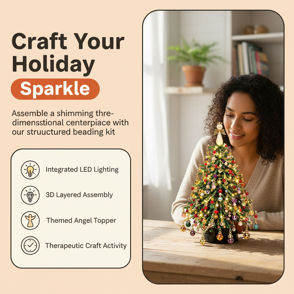 DIY Beaded Christmas Tree Kit